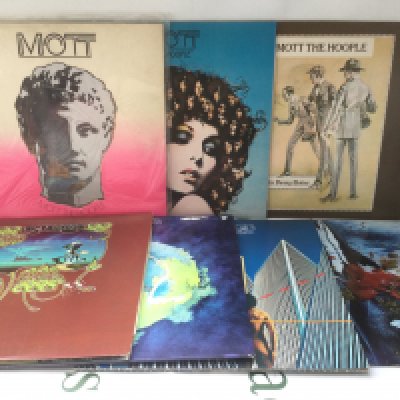 Three Mott The Hoople LPs and four by Yes.