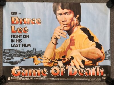 A UK quad film poster for Game Of Death, rolled. Approx 30" x 40".