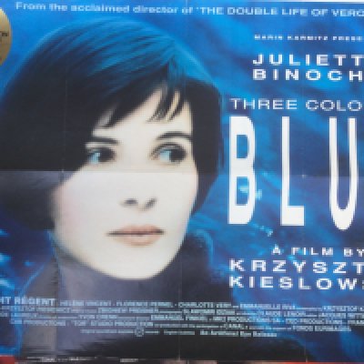 Three UK quad film posters for the Three Colours trilogy of films. Folded with pin holes in corners.