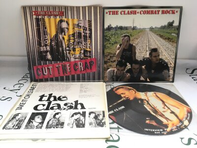 Three Clash LPs plus a picture disc.