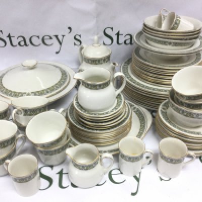 A Royal Doulton tea and dinner service in Celtic Jewel pattern. Shipping category D. NO RESERVE