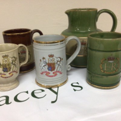 A collection of Commemorative Elizabeth II Coronation ware all made by Denby no obvious damage or restoration NO RESERVE