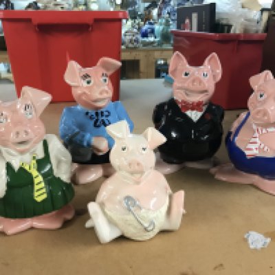 Wade NatWest Ceramic piggy banks. This lot cannot be posted