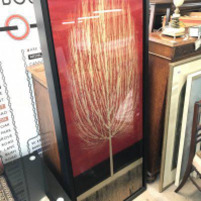 A large modern acrylic contemporary picture By Nakisa Seika titled Sunset Skies IV .dimensions 68x159cm