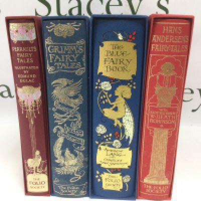 Four Folio Society books on Fairy Tales comprising Grimm's Fairy Tales, Hans Cristian Andersen's Fairy Tales and others. Shipping category C.