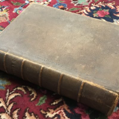 A 19th century large leather bound Paynes Illustrated family bible , London J. Hagger Printed and published by A.H Payne, Leipzing Dresden & Vienna . Postage category C. NO RESERVE