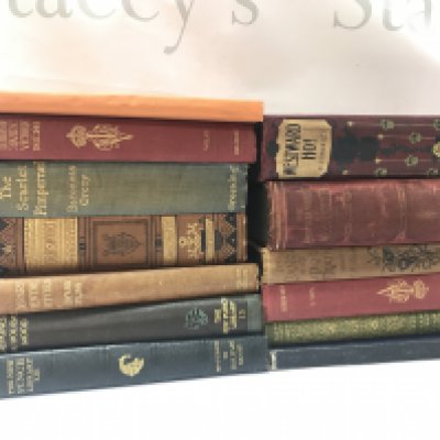 A collection of late 19th/ early 20th century books including Westward Ho, The New Punch Library, Letters of Queen Victoria. Postage category C