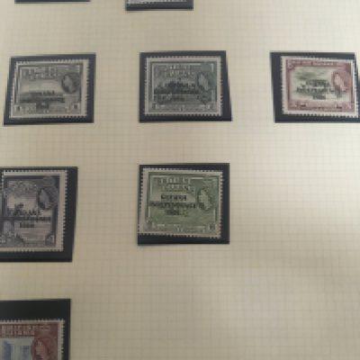 A collection of eight albums containing world stamps including South Africa Spain British Guiana British Honduras. British Hing Kong including Used Victorian and later stamps and others (8)