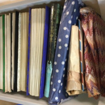 A box containing stamp albums including World and GB