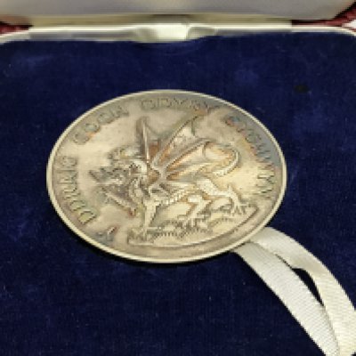 A boxed Prince of Wales investiture 1969 medal, postage catA