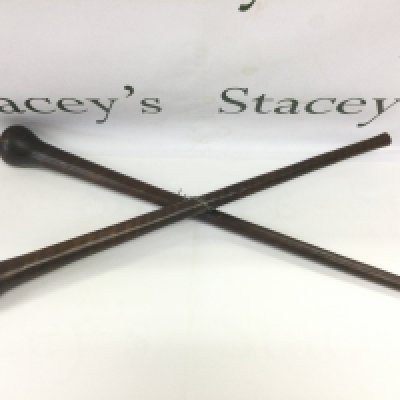 Two knobkerries, approx length 57cm. Shipping category B.