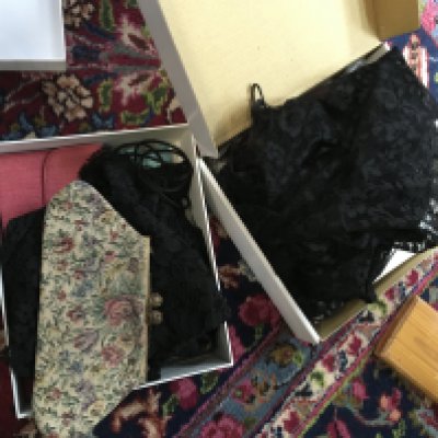 WITHDRAWN - A collection of Evening bags , scarfs , gloves . Postage category b. NO RESERVE