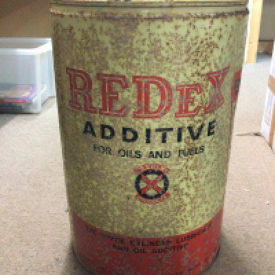 A large vintage 10 gallon Redex can , 54cm tall. this lot cannot be posted