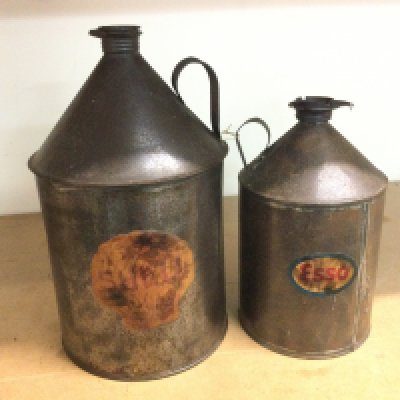 Vintage Esso cans