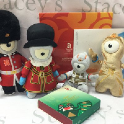 Olympic Beijing 2008 and London 2012 collectables including Medallion, Stamp sets, Mascot plushies etc . Postage category C