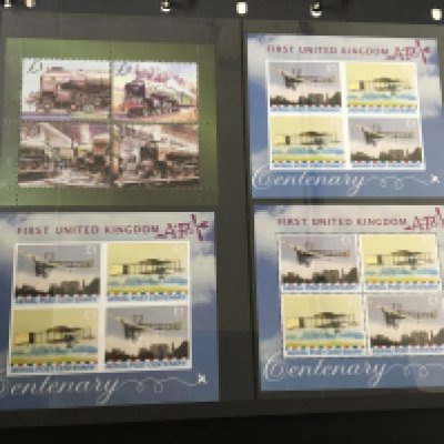 A folder containing Stamps Early Elizabeth II pre decimal Definitive Issues Regional Issues Commemorative issues Isle of Man Jersey Guernsey unused blocks of &#20132662751 pictorial stamps and a collection of well presented loose sheets of Elizabeth Il 1986-1995 unused stamps.