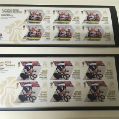 A Stanley Gibbons Windsor Album containing a comprehensive collection of 2012 British unused Pictorial stamps Olympic and Paralympic Gold medal winners complete album.