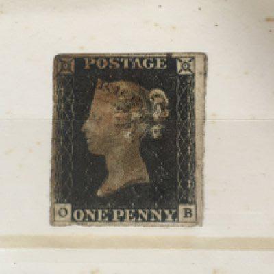 A red stock book containing a good selection of British stamps from 1840-to Elizabeth II decimal including 1840 penny black other Victorian Edward VII George V stamps mainly used.