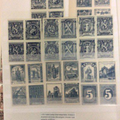 A collection of used Victorian stamps including a Queen Victoria Reconstucted sheet a Sheet of unusual 1890 Scottish Sunday School stamps. Other Victorian stamps a Three hundred 1847 Revenue stamp and others.