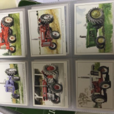 Five well presented albums containing a good collection of Vintage cigarette cards and other cards. Including an album containing Kensitas comical Henry Cards (5)