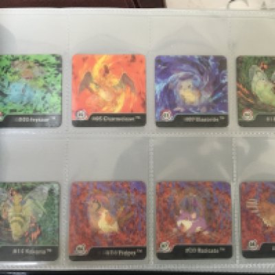 Six well presented albums of cigarette and other trade cards including very early tea cards including Pok̩mon Series One official Nintendo Artbox cards a complete set 1-40 circa 1999.