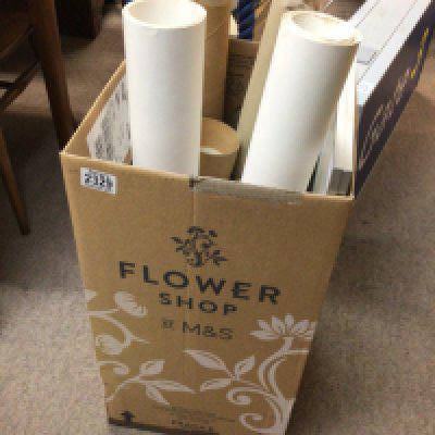 A box containing a collection of Aviation posters.